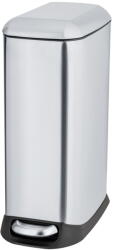 WENKO Ezüstszínű rozsdamentes acél pedálos szemetes 20 l Design - Wenko