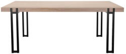 Støraa Natúr színű étkezőasztal tölgyfa dekoros asztallappal 90x160 cm Azuma - Støraa