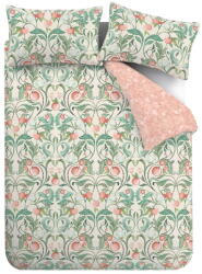 Catherine Lansfield Zöld-rózsaszín kétszemélyes-hosszabbított ágyneműhuzat 230x220 cm Clarence Floral - Catherine Lansfield