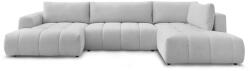 Bobochic Paris Világosszürke kinyitható-tárolóhelyes sarokkanapé (jobb oldali-U alakú) Fuji - Bobochic Paris