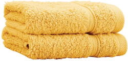 Catherine Lansfield Sárga frottír pamut törölköző szett 2 db-os 30x30 cm Zero Twist - Catherine Lansfield