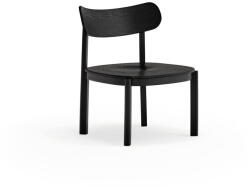 Teulat Fekete fotel kőrisfa dekorral Nara - Teulat