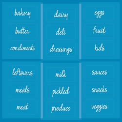 iDesign/The Home Edit Matricák a fagyasztóban tárolt ételekhez - iDesign The Home Edit