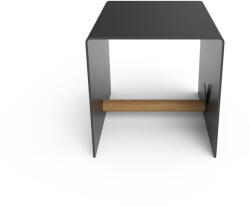 LIND DNA Fekete dekoratív fém-öko bőr tárolódoboz 32x38x31 cm Bull - LIND DNA