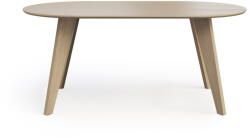 TemaHome Natúr színű étkezőasztal tölgyfa dekoros asztallappal 100x180 cm Lago - TemaHome