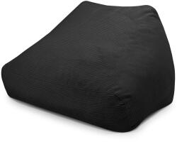 SLOWDOWN Fekete kordbársony babzsákfotel Sofa Snug - SLOWDOWN