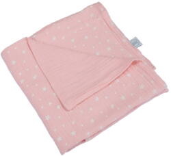Bébé Douceur Rózsaszín muszlin gyerek takaró 75x75 cm - Bébé Douceur