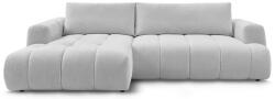 Bobochic Paris Világosszürke kinyitható-tárolóhelyes sarokkanapé (bal oldali-heverő résszel) Fuji - Bobochic Paris