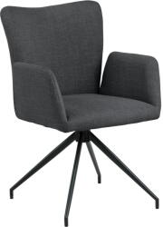 Actona Sötétszürke kárpitozott karfás étkezőfotel szett 2 db-os Laura - Actona