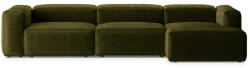 Cosmopolitan Design Zöld kordbársony sarokkanapé (jobb oldali-heverő résszel) Bergamo - Cosmopolitan Design - bonami - 922 242 Ft