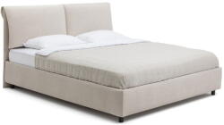 Bonami Bézs kárpitozott ágyneműtartós franciaágy ágyráccsal 160x200 cm Myra Pillow - Bonami Selection