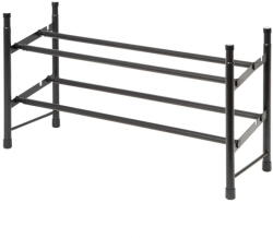 Compactor Fekete fém teleszkópos cipőtartó állvány - Compactor