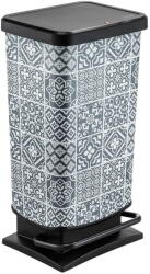 Rotho Fekete pedálos szemetes újrahasznosított műanyagból 40 l Paso - Rotho