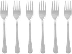 Premier Housewares Ezüstszínű rozsdamentes acél desszertes villa szett 6 db-os Classic - Premier Housewares