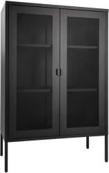 House Nordic Fekete fém tálalószekrény 80x120 cm Melbourne - House Nordic