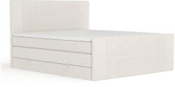 Maison de Reve Bézs ágyneműtartós boxspring ágy 160x200 cm Bergamo - Maison de Rêve