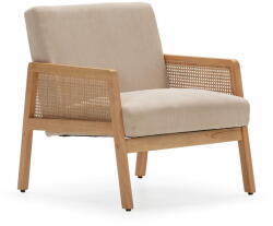 Marckeric Bézs kordbársony szőtt fotel Debra - Marckeric