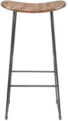 White Label Natúr színű teakfa bárszék (ülésmagasság 76 cm) Tangle - White Label