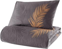 Mijolnir Olivia szürke ágytakaró ranforce pamut párnahuzattal, 180 x 225 cm - Mijolnir