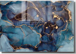 Wallity Üveg kép 70x50 cm Dark Marble - Wallity