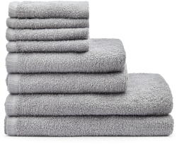 Catherine Lansfield Szürke gyorsan száradó-frottír pamut törölköző és fürdőlepedő készlet 8 db-os Quick Dry - Catherine Lansfield