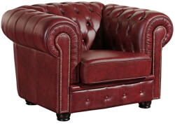 Max Winzer Norwin piros bőrfotel - Max Winzer
