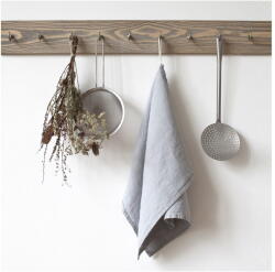 Linen Tales Világosszürke len konyharuha, 65 x 45 cm - Linen Tales