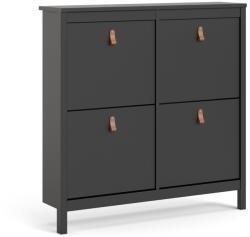 Tvilum Fekete billenő ajtós cipőtartó Madrid - Tvilum