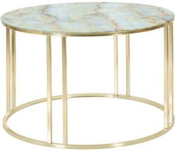 Mauro Ferretti Sepa fehér és aranyszínű dohányzóasztal, ø 75 cm - Mauro Ferretti