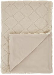 Catherine Lansfield Bézs mikroplüss takaró 130x170 cm Cosy Diamond - Catherine Lansfield