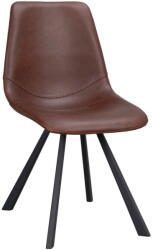 Rowico Home Alpha barna étkezőszék fekete lábakkal - Rowico
