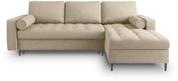 Milo Casa Santo bézs kinyitható sarokkanapé, jobb oldali - Milo Casa