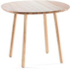 Emko Naïve természetes tömörfa étkezőasztal, ⌀ 90 cm - EMKO