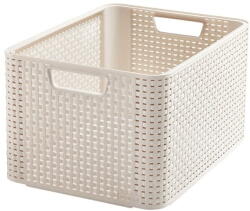 Keter Krémszínű műanyag tárolódoboz 33x44x23 cm Style - Curver