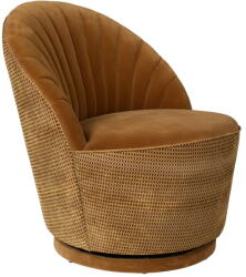 Dutchbone Madison barna bársony fotel - Dutchbone