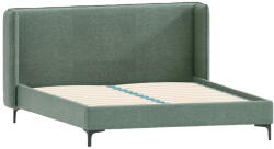 ROPEZ Zöld kárpitozott franciaágy ágyráccsal 180x200 cm Basti - Ropez