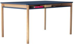 Ragaba Zeen sötétkék kőrisfa étkezőasztal - Ragaba