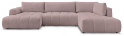 Bobochic Paris Rózsaszín kinyitható-tárolóhelyes sarokkanapé (jobb oldali-U alakú) Fuji - Bobochic Paris