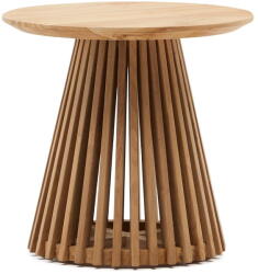 Kave Home Irune teakfa tárolóasztal, ø 50 cm - Kave Home