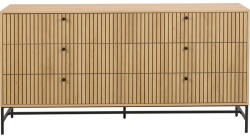 Actona Natúr színű komód tölgyfa dekorral 158x80x40 cm Albany - Actona