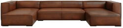 Windsor & Co Sofas Konyakbarna bőr sarokkanapé ("U" alakú) Madame - Windsor & Co Sofas