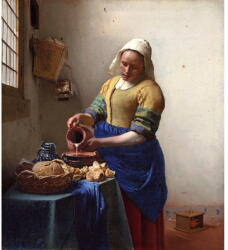Fedkolor Reprodukciós kép 45x60 cm The Milkmaid, Jan Vermeer - Fedkolor