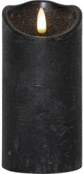 Star Trading Flamme Rustic fekete LED viaszgyertya, magasság 15 cm - Star Trading