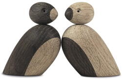 Kay Bojesen Denmark Bojesen Denmark Pair of Sparrows 2 db dekorációs figura tömör tölgyfából - Kay