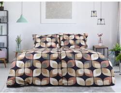 B. E. S Barna egyszemélyes krepp ágyneműhuzat 140x200 cm Autumn Leaf - B. E. S