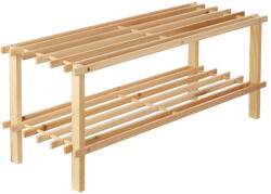 Premier Housewares Natúr színű jegenyefenyő cipőtartó - Premier Housewares