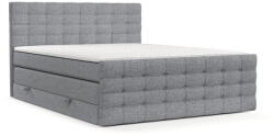 Maison de Reve Szürke ágyneműtartós boxspring ágy 200x200 cm Blend - Maison de Rêve