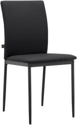 Støraa Fekete bőrutánzat étkezőszék szett 2 db-os Pavia - Støraa