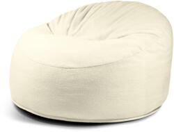 SLOWDOWN Krémszínű buklé babzsákfotel Om 110 - SLOWDOWN