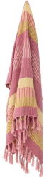Bloomingville Sárga-rózsaszín újrahasznosított pamut takaró 130x160 cm Isnel - Bloomingville